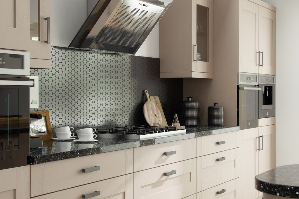 Door / Drawer Quadro Stone Grey Grained Paint Effect