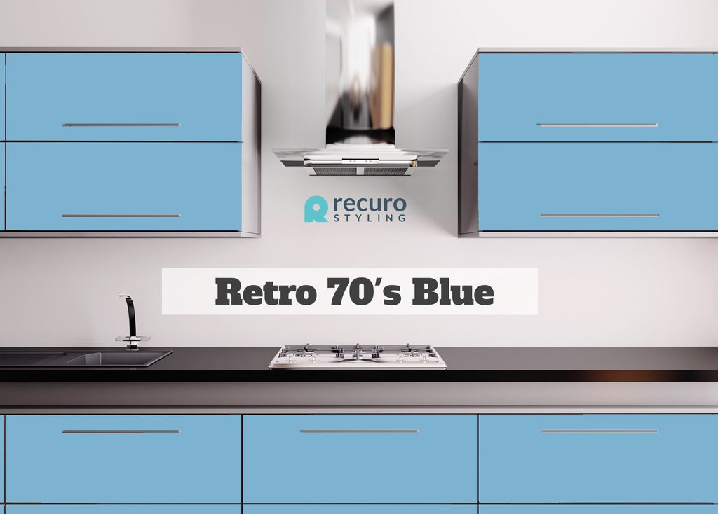 Door - Slab Door / Drawer 70's Blue