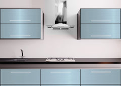 Slab Door / Blue Shadow Metallic