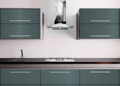 Slab Door / Metallic Grey Green